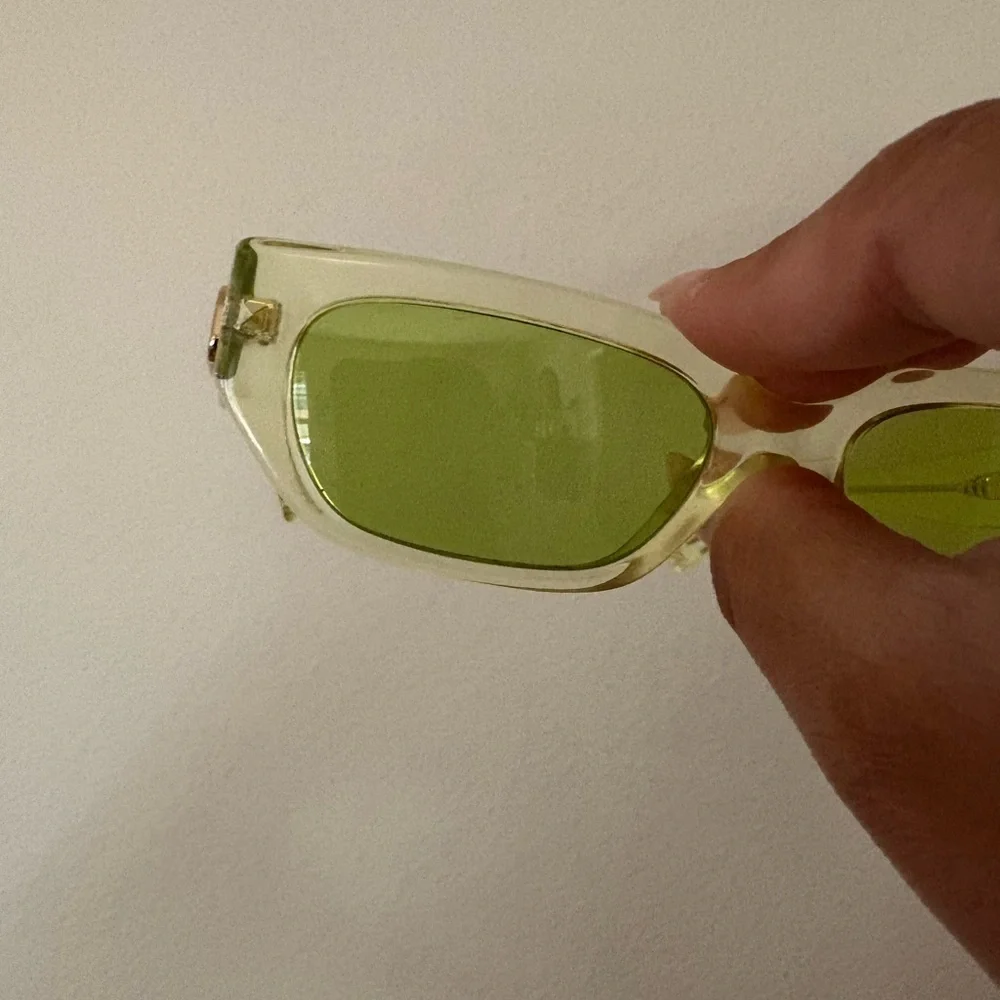 Valentino Stylish Green-Tinted Sunglasses